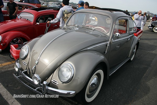 silver vintage Volkswagen VW Beetle