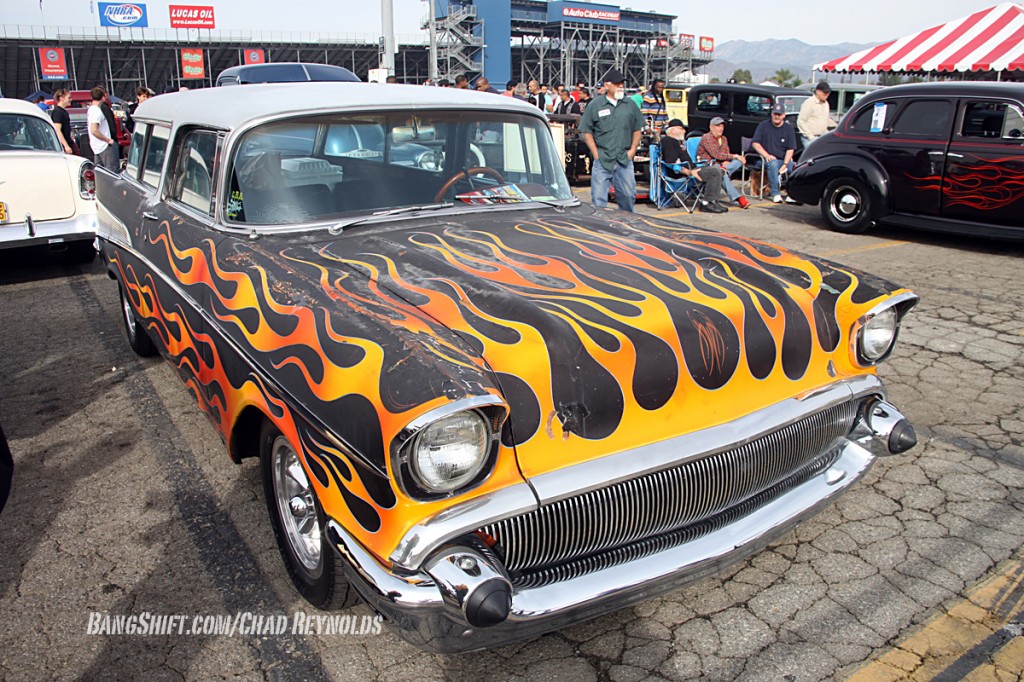 vintage 1957 chevy nomad hot rod