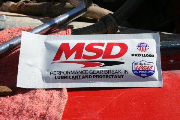 packet of msd break in lube