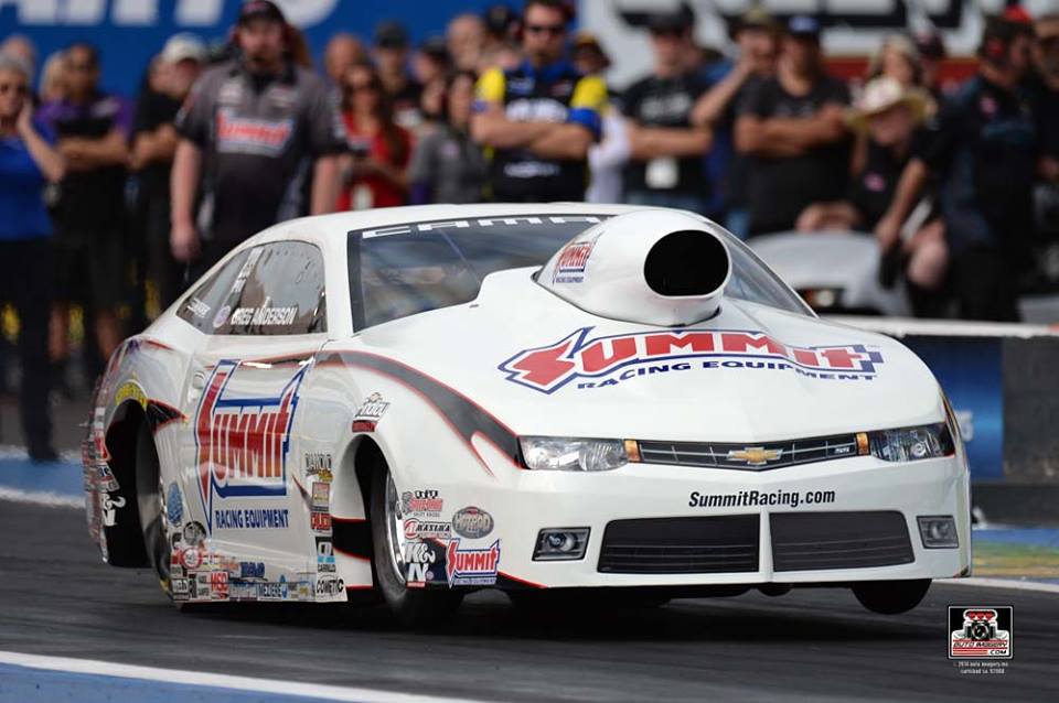 Summit Racing Pro Stock NHRA Chevy Camaro launch