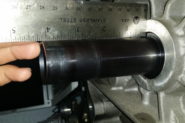 measuring a transmission output shaft