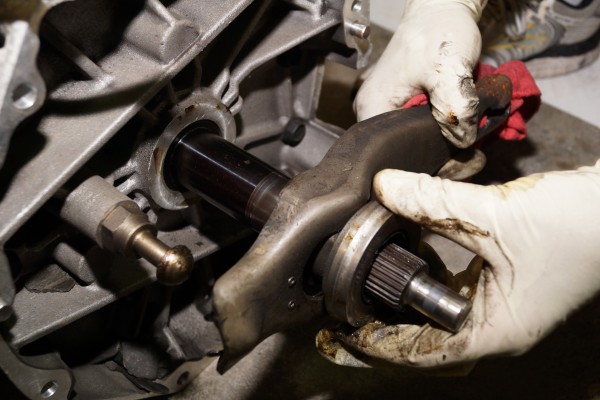 positioning an automotive clutch fork