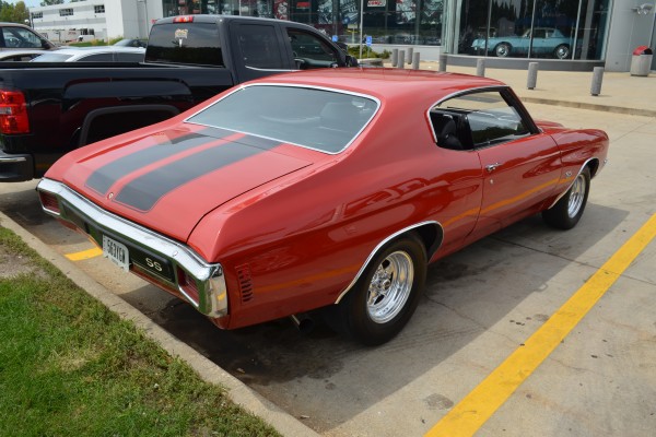 rear tailight and bumper view of a 1970 chevelle ss 396