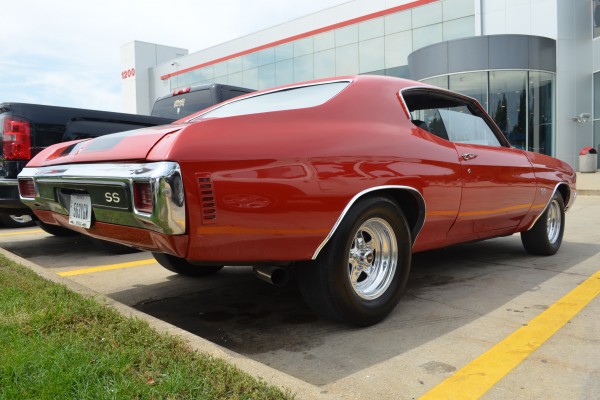 rear quarter view of a 1970 chevelle ss 396