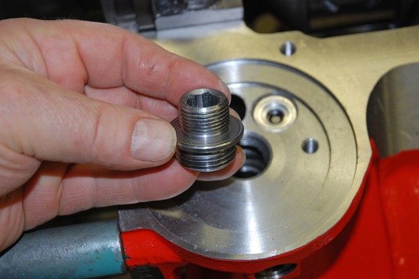 oil filter adapter for a big block engine