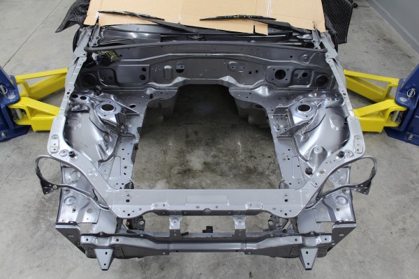 Project Thunderbolt, front engine bay with motor and accessories removed