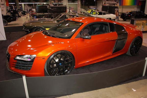 audi r8 on display at car show