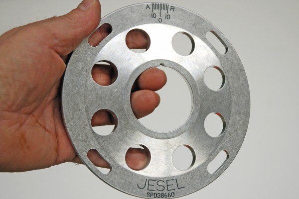 timing spider for inside a belt pulley drive