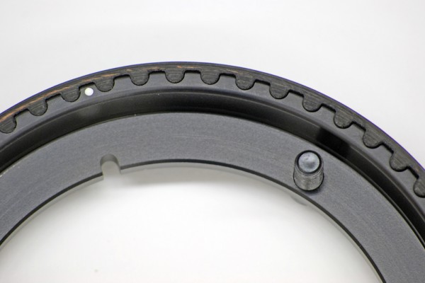 close up of Belt teeth in a cog