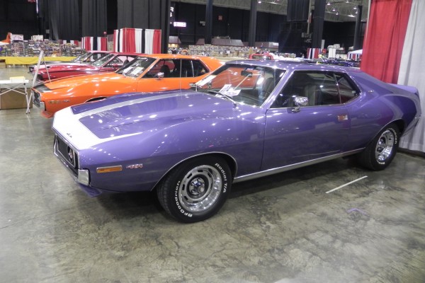 purple amc javelin muscle car