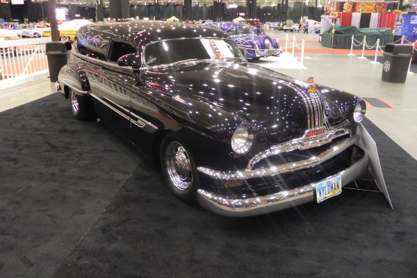 black pontiac sedan panel delivery wagon