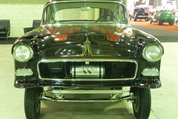 front end of a straight axle gasser hot rod
