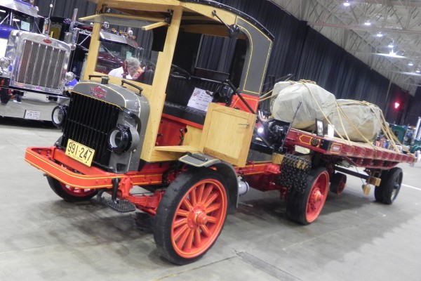 antique semi tractor trailer truck