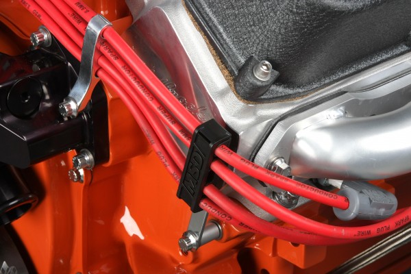 MSD wire looms with ignition wires installed