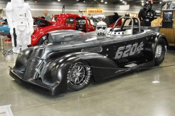 vintage nostalgia mod drag car
