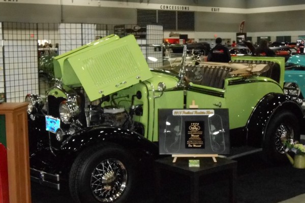 vintage ford coupe roadster with rumble seat