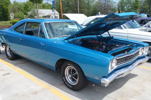 plymouth road runner at a car show