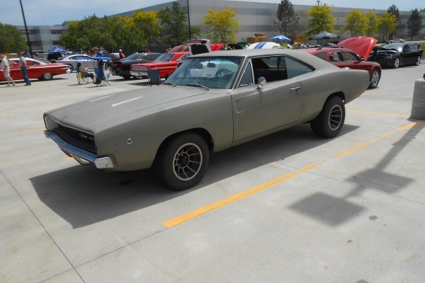 primer green 1968 dodge charger