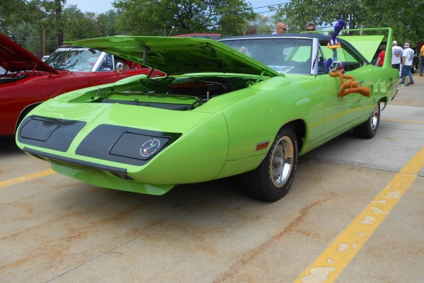 green plymouth roadrunner superbird