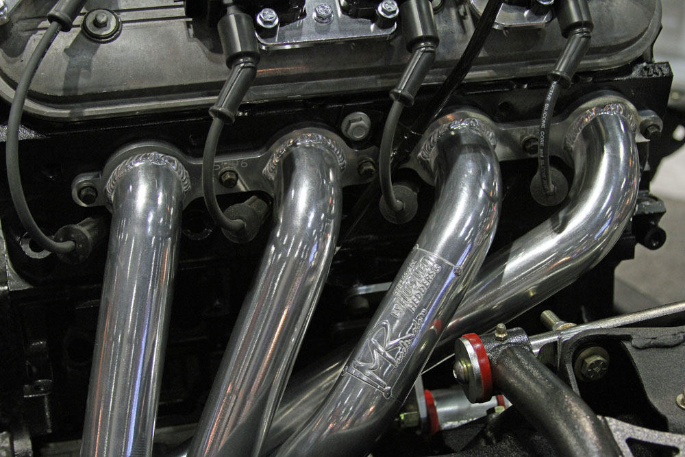 hedman headers on a gm ls engine