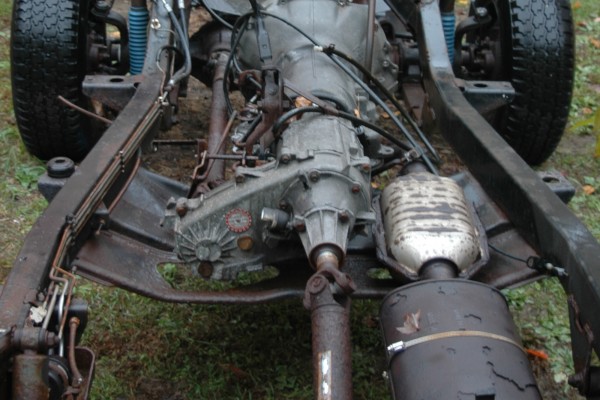 jeep wrangler yj frame with body tub removed
