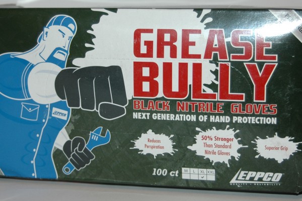 box of rubber gloves