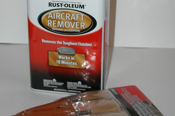 can of aircraft remover paint stripper