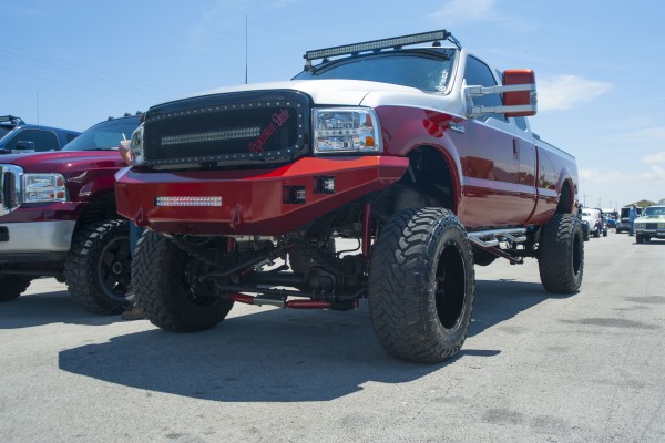 lifted super duty pickup truck
