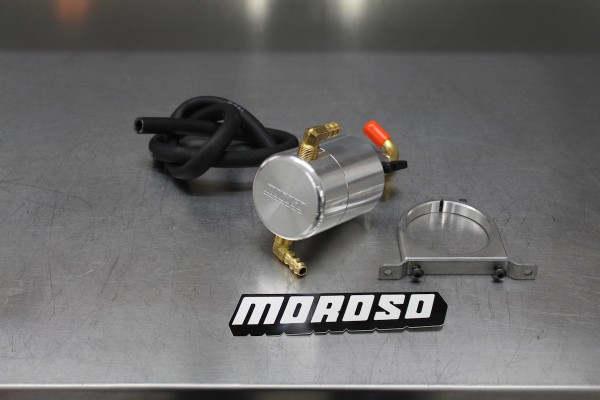 moroso air/oil separator n a metal table