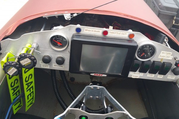Carbinite LSR streamliner cockpit