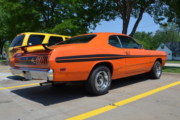rear quarter shot of a 1971 dodge demon