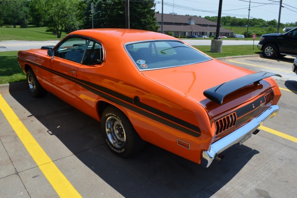 1971 dodge demon, rear driver side view