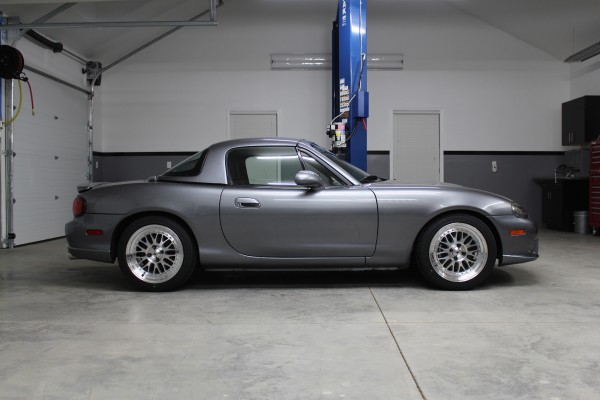 ls3 swapped mazda miata, side view