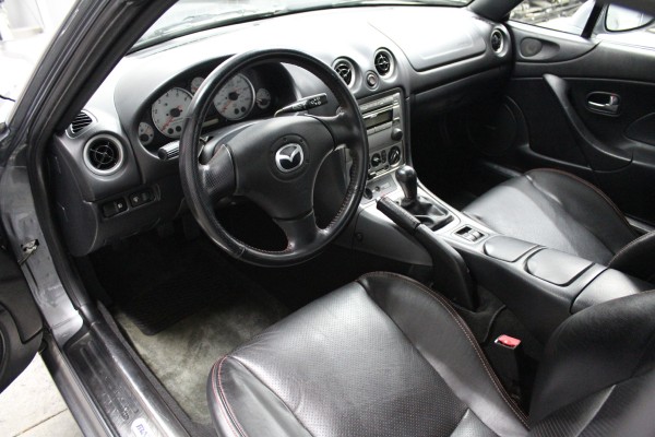 interior of an ls swap mazda miata