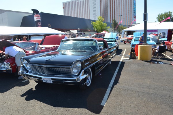 classic convertible ot rod at car show