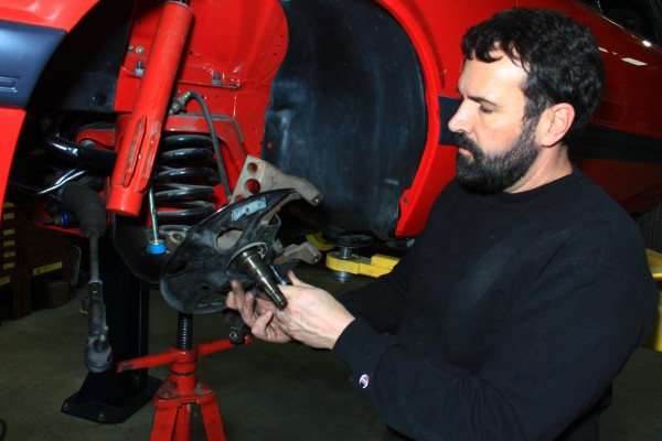 removing factory mustang wheel spindle