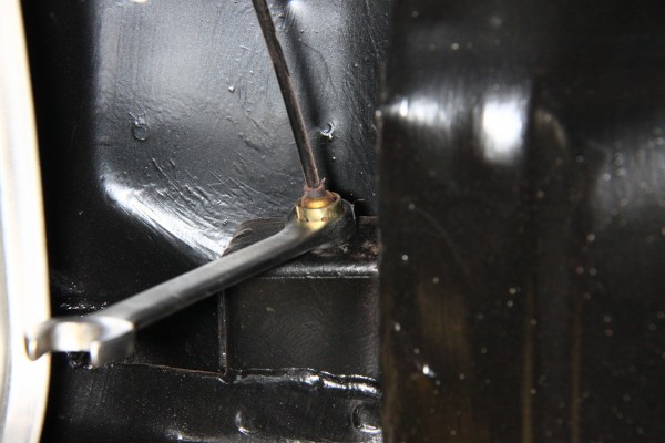 removing parking brake cable on a ford foxbody mustang