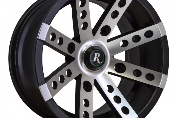 Remington Wheels Buckshot Series Satin Black with Machined Face Trailer Wheels