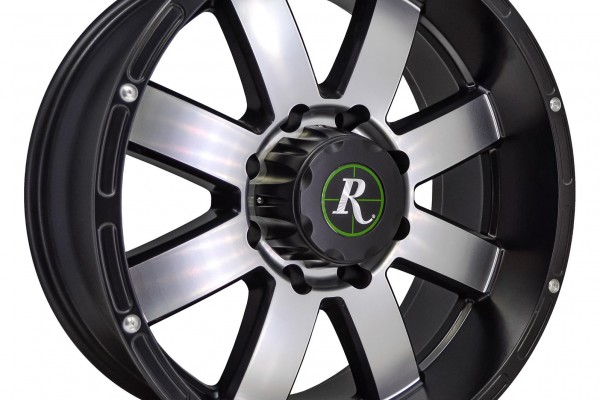Remington Wheels 8-Point Series Satin Black with Machined Face Wheels