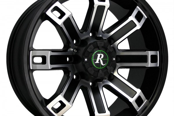 Remington Wheels Hollow-Point Series Satin Black with Machined Face Wheels