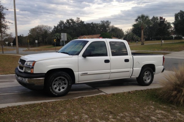 chevy silverado truck parked in a driveway