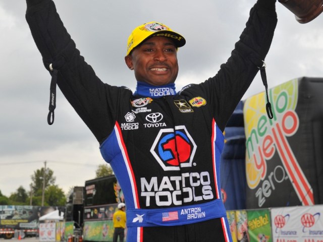 Antron Brown Top Fuel dragster driver
