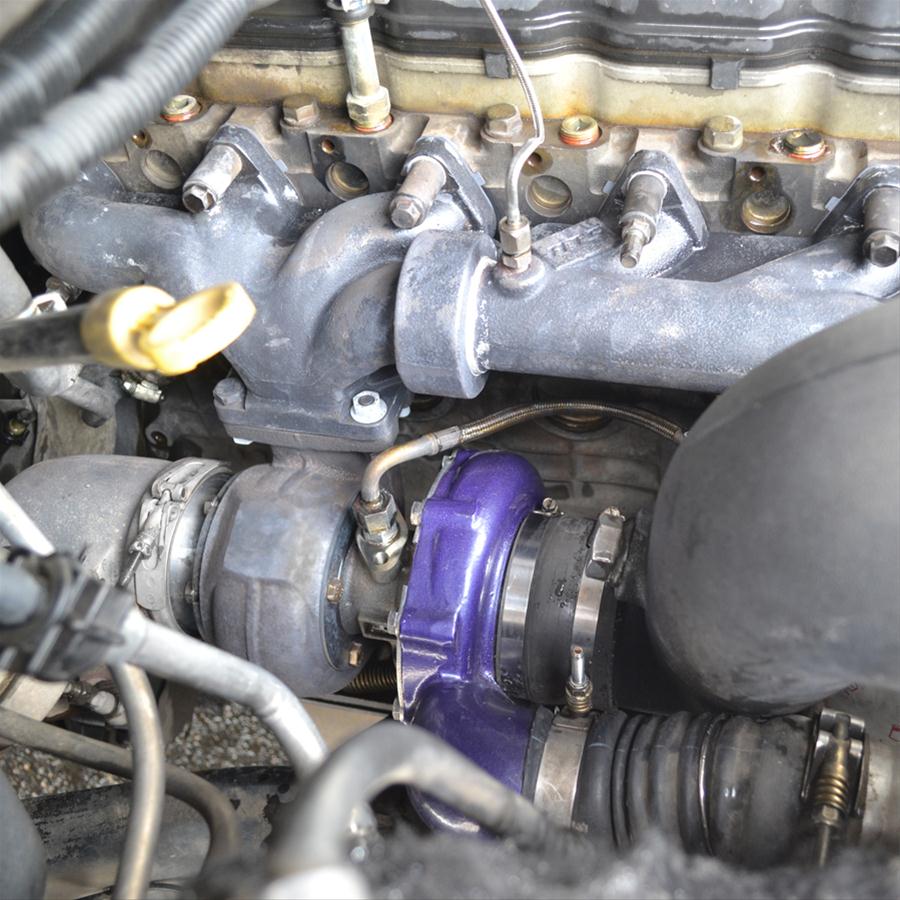 turbo manifold on a diesel engine