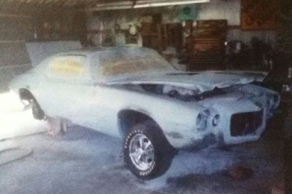 1972 Camaro with gray primer