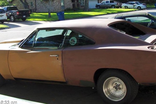 1968 dodge charger prior to restoration
