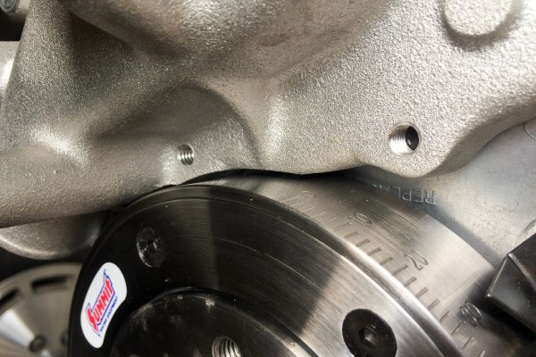 Clearance between Edelbrock water pump and balancer