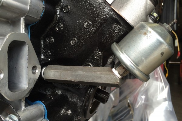 engine oil pressure sending unit and log