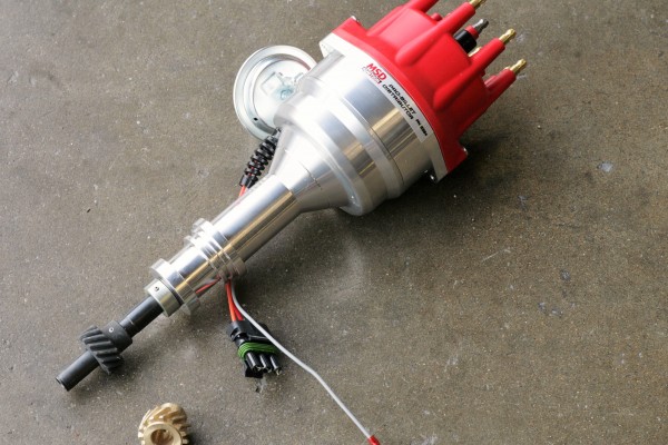 vacuum advance distributor from MSD Performance.