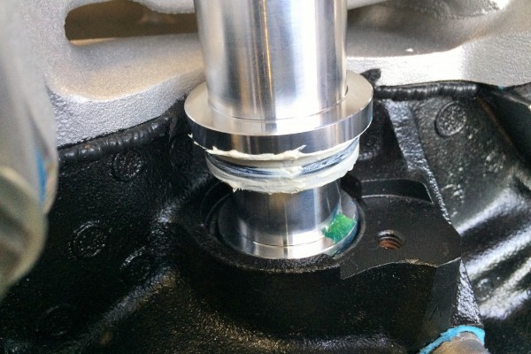 lubed shaft of a distributor