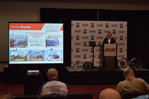 weld wheels presentation at SEMA 2015
